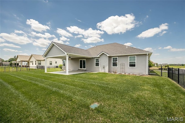 409 Sage Dr, Shiloh, IL 62221 - rear view of house featuring a patio area