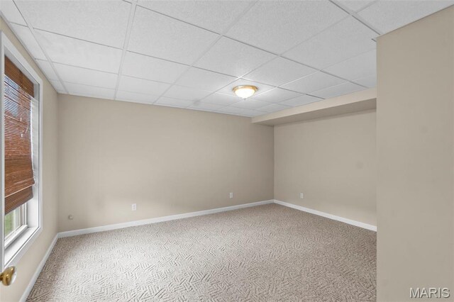 380 Stotler Way, Jackson, MO 63755 - carpeted empty room with plenty of natural light, a drop ceiling, and baseboards