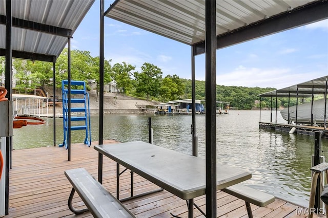 63 Portwood Meadows Rd, Rocky Mount, MO 65072 - dock with a water view