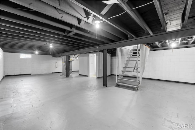 10735 Wurdack Ave, Saint Louis, MO 63114 - basement featuring stairway