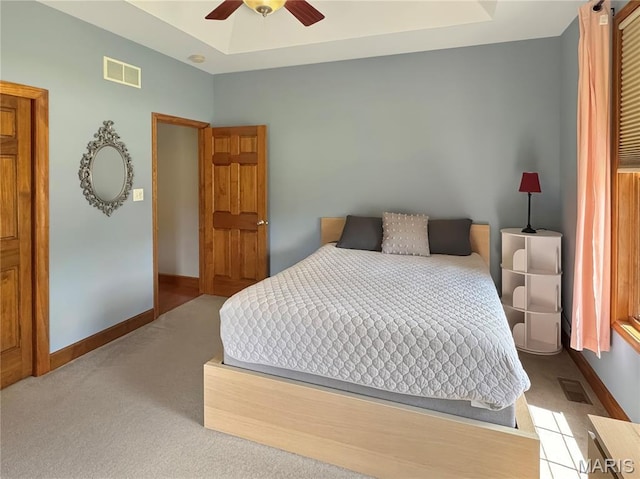 495 Oak Field Ct, Washington, MO 63090 - bedroom with carpet, baseboards, and ceiling fan