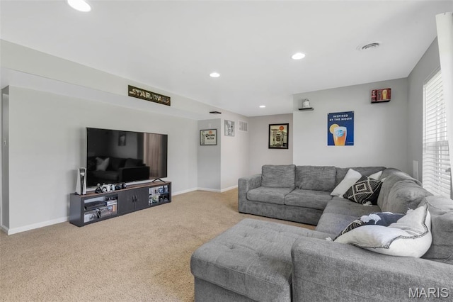 27 Brushy Brook Ct, Ofallon, MO 63366 - carpeted living area with recessed lighting and baseboards