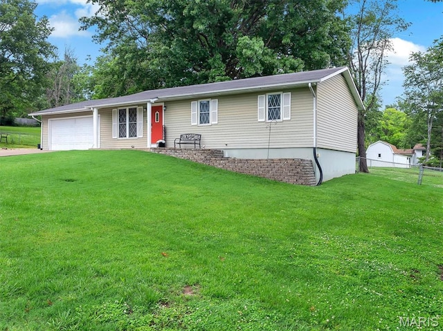 1015 Marilyn Ct, Washington, MO 63090 - ranch-style house with a garage and concrete driveway