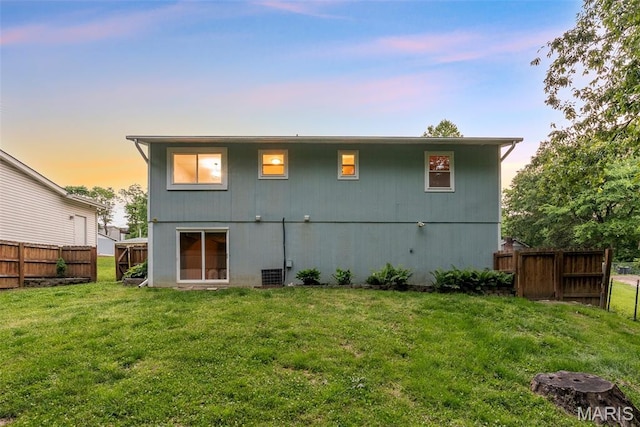 4618 Towne Hall Dr, Arnold, MO 63010 - view of back of property at dusk