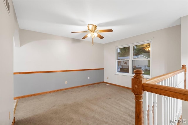4618 Towne Hall Dr, Arnold, MO 63010 - spare room with ceiling fan, carpet, and baseboards