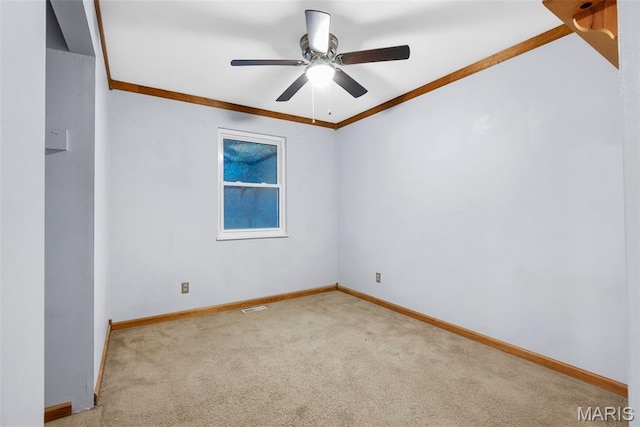 4618 Towne Hall Dr, Arnold, MO 63010 - carpeted empty room featuring ceiling fan and baseboards