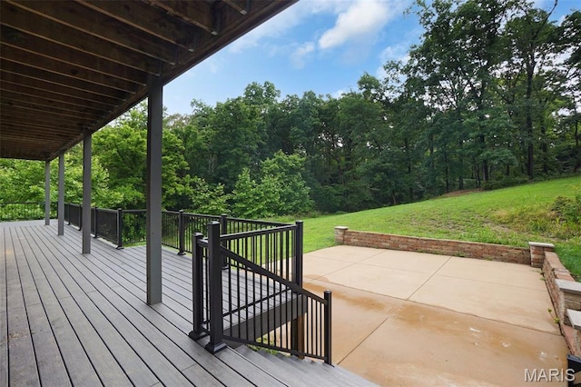 17917 Rosemar Ln, Wildwood, MO 63038 - deck featuring a patio area and a yard