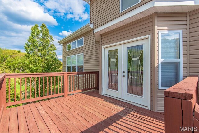 5005 Double Tree Dr, Imperial, MO 63052 - deck with french doors