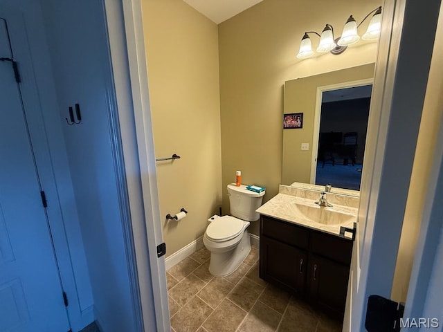 5005 Double Tree Dr, Imperial, MO 63052 - bathroom with vanity, toilet, and baseboards