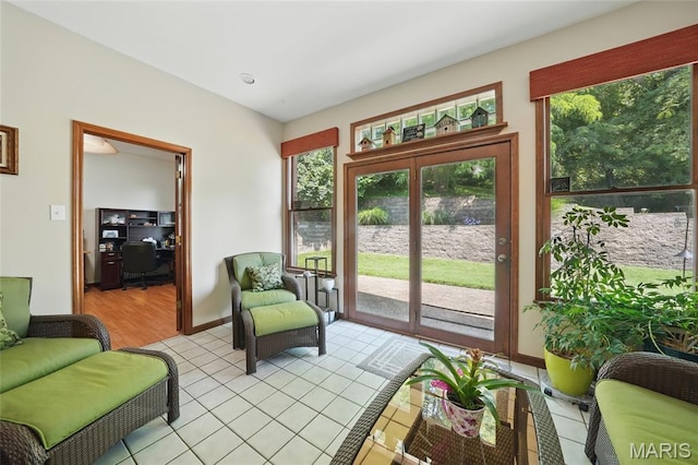 55 Cambrian Way, Saint Charles, MO 63301 - living area with light tile patterned floors and baseboards