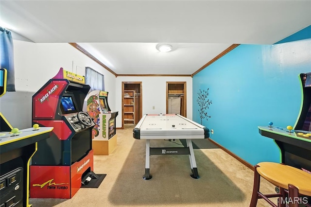 55 Cambrian Way, Saint Charles, MO 63301 - playroom featuring carpet flooring and crown molding