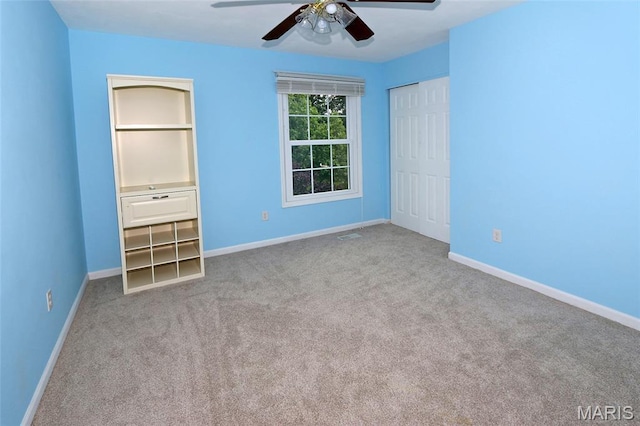 2003 Centennial Ct, Wildwood, MO 63011 - unfurnished bedroom with carpet floors, a closet, and ceiling fan