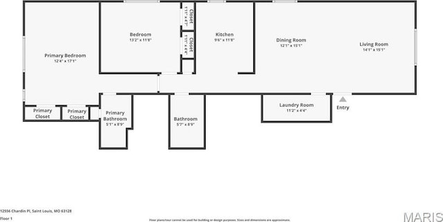 12556 Chardin Pl Unit 4, Saint Louis, MO 63128 - home floor plan