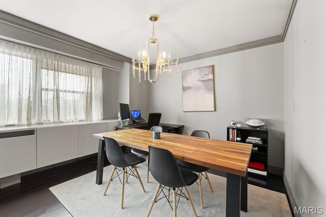 4466 W Pine Blvd Unit 6A, Saint Louis, MO 63108 - office with a chandelier and wood finished floors