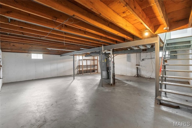 220 Versailles Dr, Florissant, MO 63031 - basement with stairs