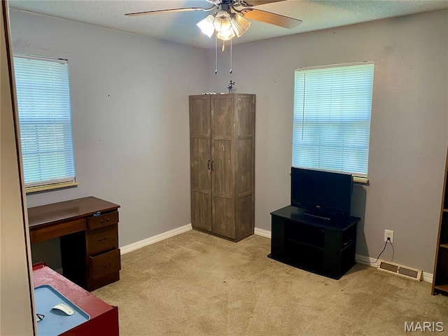 702 E Silver, Naylor, MO 63953 - carpeted office space with a ceiling fan and baseboards