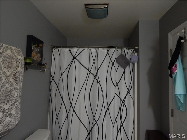 6230 Cuivre Ford Rd, Troy, MO 63379 - bathroom with toilet and curtained shower