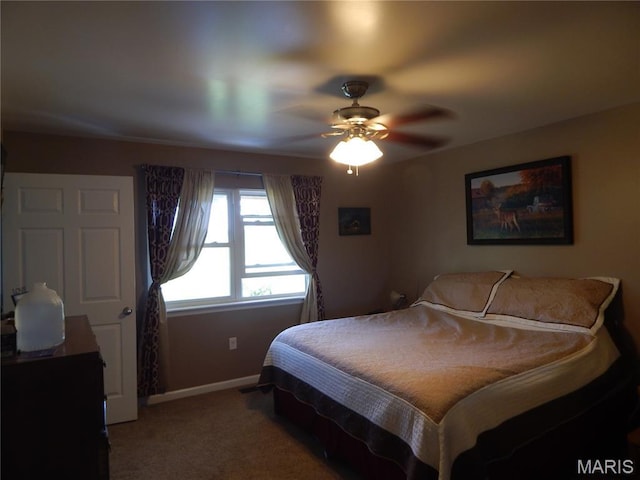6230 Cuivre Ford Rd, Troy, MO 63379 - bedroom with carpet floors, baseboards, and ceiling fan