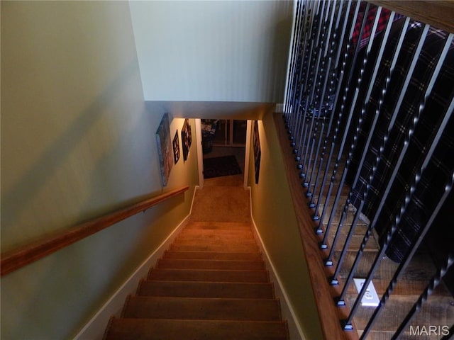 6230 Cuivre Ford Rd, Troy, MO 63379 - stairway with wood finished floors and baseboards