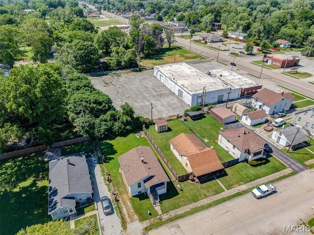 563 N 86th St E, St Louis, IL 62203 - aerial perspective of suburban area