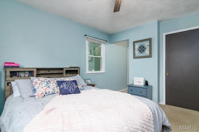 1170 Bond St, Carlyle, IL 62231 - carpeted bedroom featuring ceiling fan