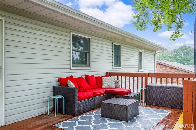 1170 Bond St, Carlyle, IL 62231 - deck featuring an outdoor hangout area