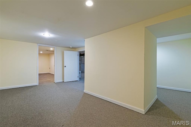 8217 Buchanan Ave, Saint Louis, MO 63114 - spare room featuring carpet flooring and recessed lighting