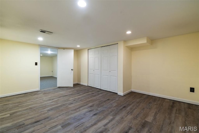 8217 Buchanan Ave, Saint Louis, MO 63114 - finished basement with wood finished floors and recessed lighting