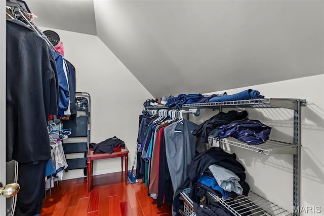 807 Caribou Ct, Cape Girardeau, MO 63701 - spacious closet with wood finished floors and lofted ceiling