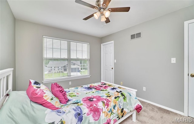 2052 Peine Frst, Wentzville, MO 63385 - bedroom featuring carpet flooring and ceiling fan