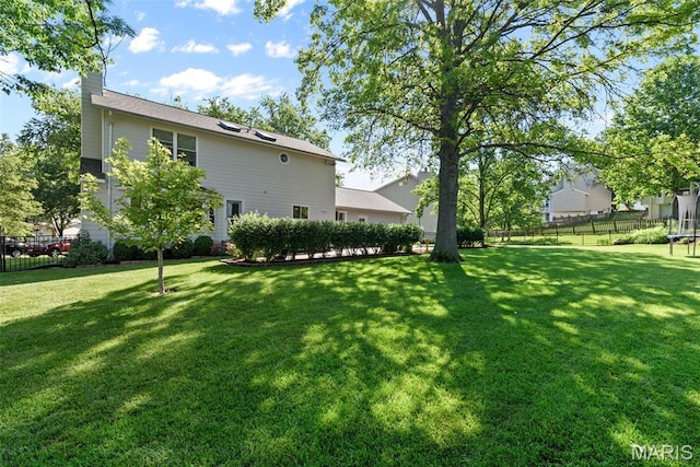 113 Christine Cay Ct, Saint Charles, MO 63304 - view of yard with a trampoline