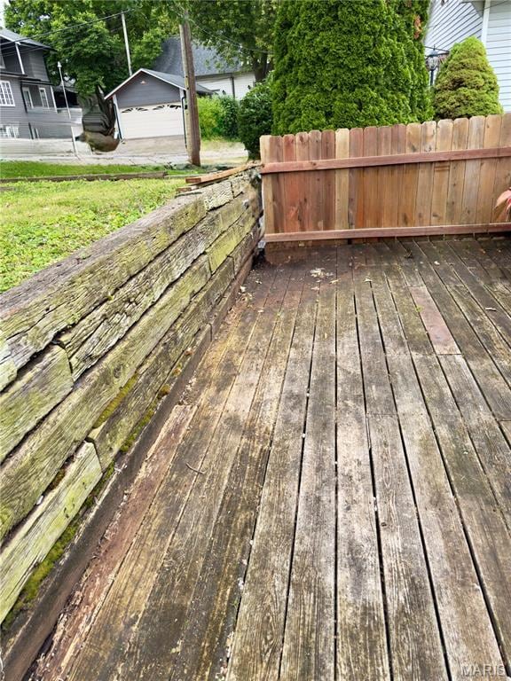 518 Randle St, Edwardsville, IL 62025 - deck with a lawn