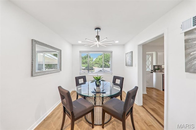 1525 79th St, Saint Louis, MO 63130 - dining room with light wood-type flooring and recessed lighting