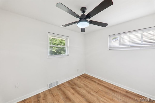 1525 79th St, Saint Louis, MO 63130 - empty room featuring light wood-style floors and a ceiling fan