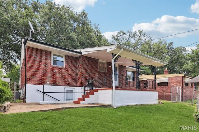 1525 79th St, Saint Louis, MO 63130 - back of house featuring brick siding and a porch