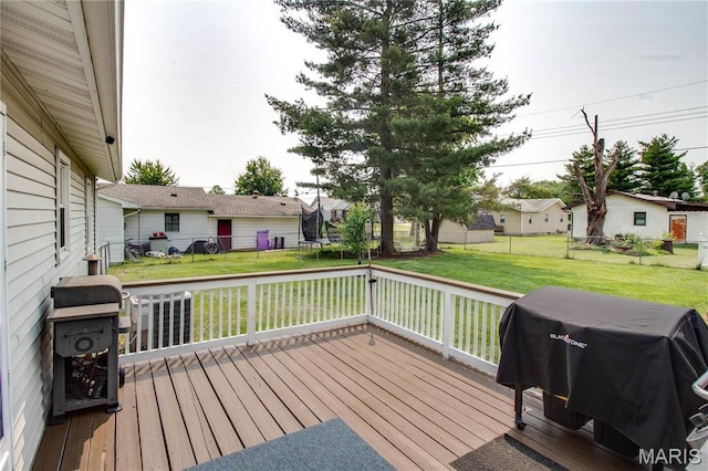 906 E Fairgrounds Ave, Jerseyville, IL 62052 - deck with a grill