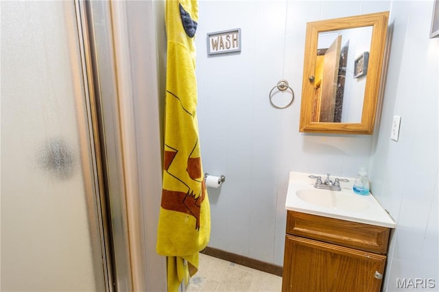 465 County Road 5120, Salem, MO 65560 - bathroom featuring a stall shower and vanity