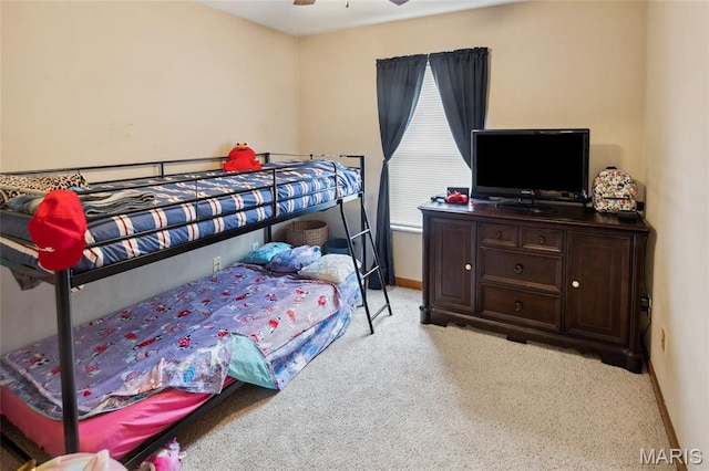 2024 Camrose Green St, Belleville, IL 62220 - bedroom with carpet, baseboards, and a ceiling fan