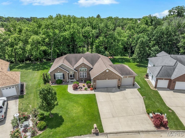 1020 Oak Creek Ln, Waterloo, IL 62298 - aerial view of property and surrounding area