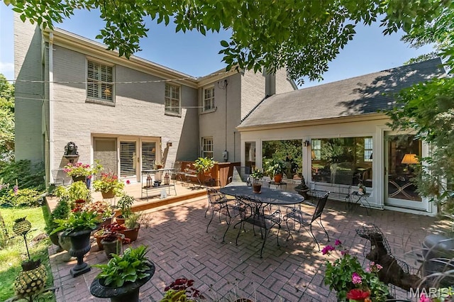 3 Deer Creek Woods, Ladue, MO 63124 - view of patio / terrace with outdoor dining area