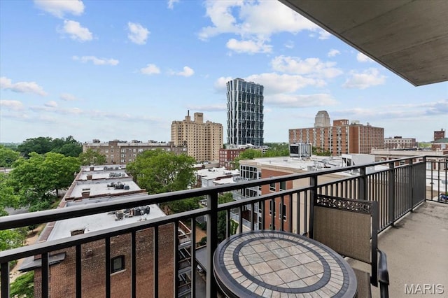 4909 Laclede Ave Unit 806, Saint Louis, MO 63108 - balcony with a city view