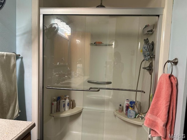 11355 Satmoore Rd, Dexter, MO 63841 - bathroom with a stall shower and vanity
