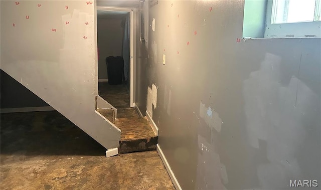 450 N Main St, Saint Clair, MO 63077 - stairway with concrete floors