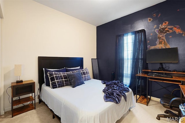 415 Crystal Trail Dr, Wentzville, MO 63385 - carpeted bedroom with an accent wall and baseboards