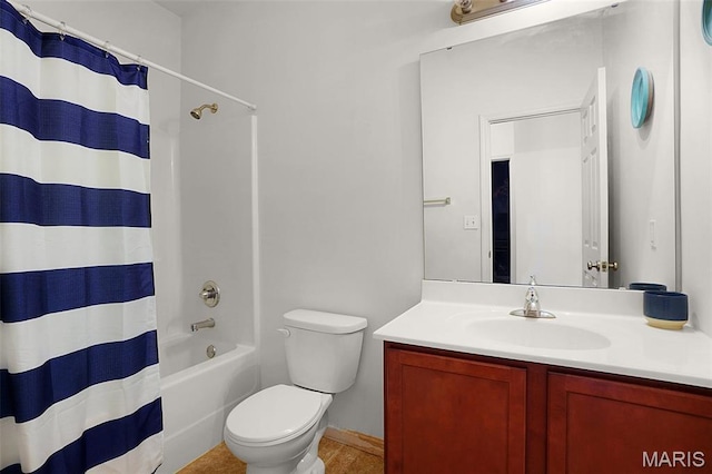 415 Crystal Trail Dr, Wentzville, MO 63385 - bathroom featuring vanity, shower / bath combination with curtain, and tile patterned flooring