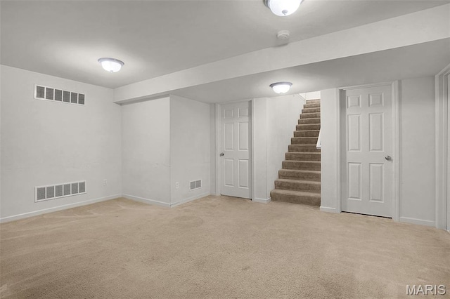 415 Crystal Trail Dr, Wentzville, MO 63385 - finished basement featuring carpet flooring and stairway