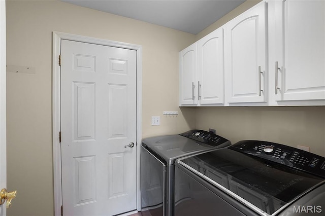 3837 Bedford Pointe Dr, Wentzville, MO 63385 - laundry room featuring washing machine and clothes dryer and cabinet space
