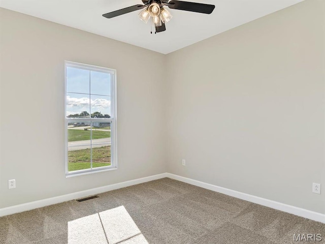 484 Hayden Dr, Waterloo, IL 62298 - spare room featuring carpet flooring and baseboards