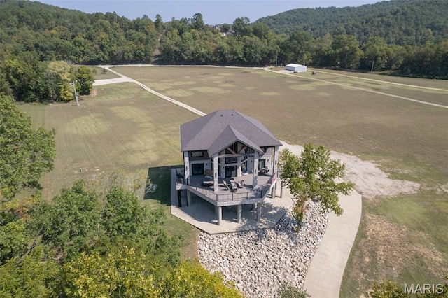 2262 Brown Rd, Van Buren, MO 63965 - aerial view of property and surrounding area featuring a heavily wooded area