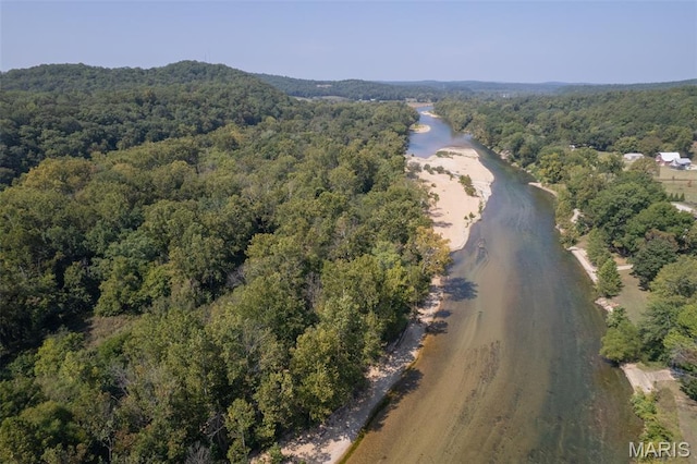 2262 Brown Rd, Van Buren, MO 63965 - aerial view of property's location with a heavily wooded area and a large body of water